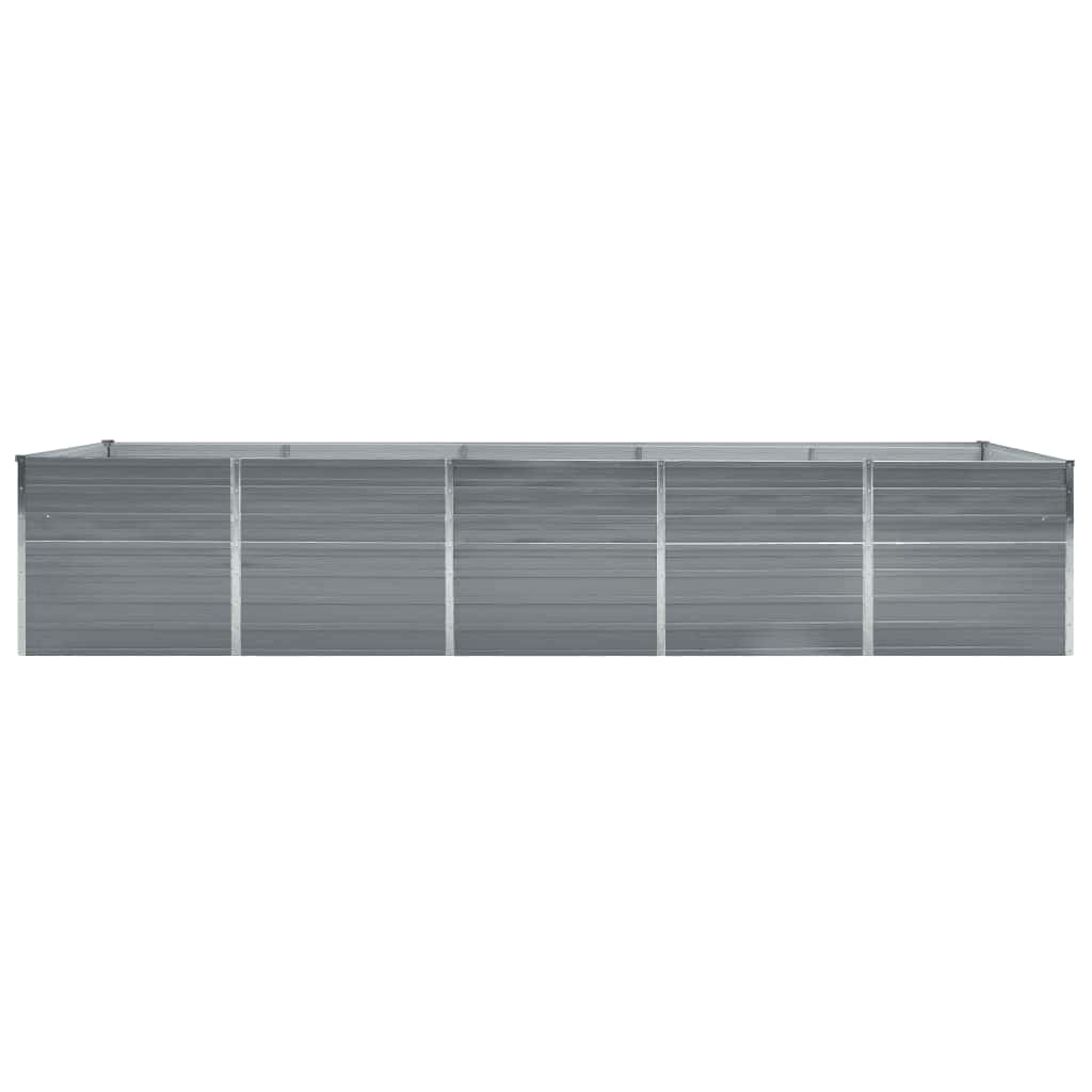 VIDAXL -Planungsbox 400x80x45 cm verzinkter Stahl grau