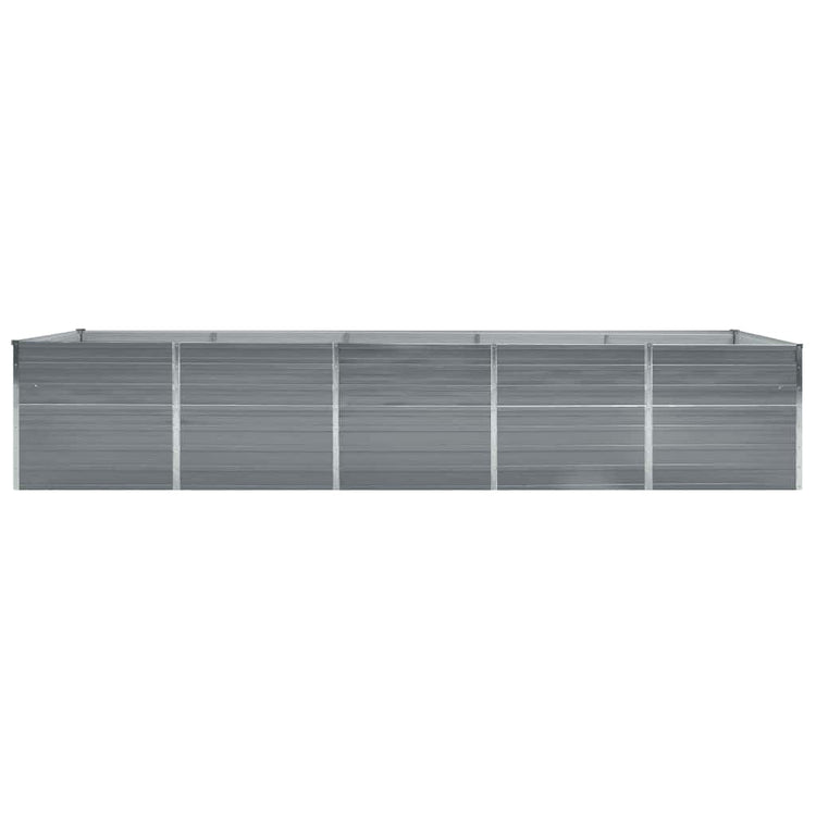 VIDAXL -Planungsbox 400x80x45 cm verzinkter Stahl grau