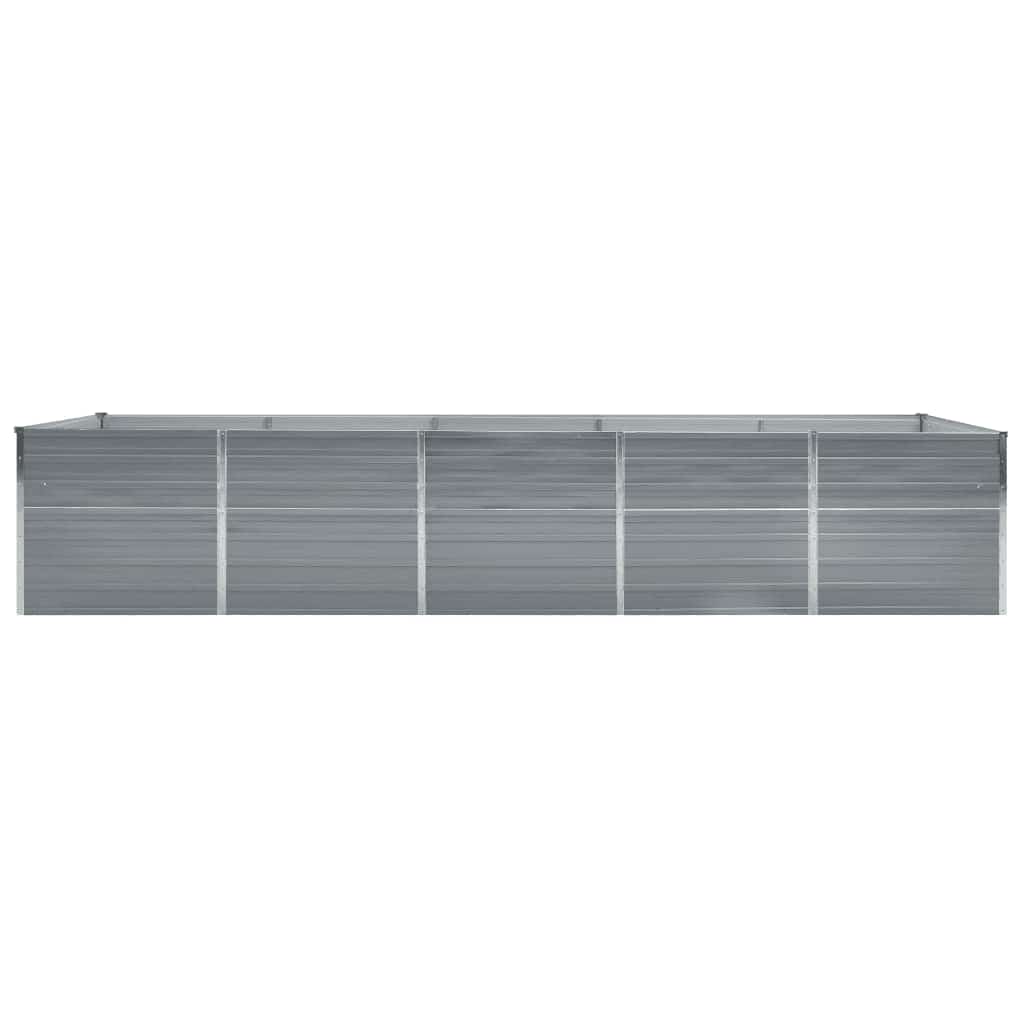 Vidaxl Pflanzer Einsatz 400x80x77 cm verzinkter Stahl grau