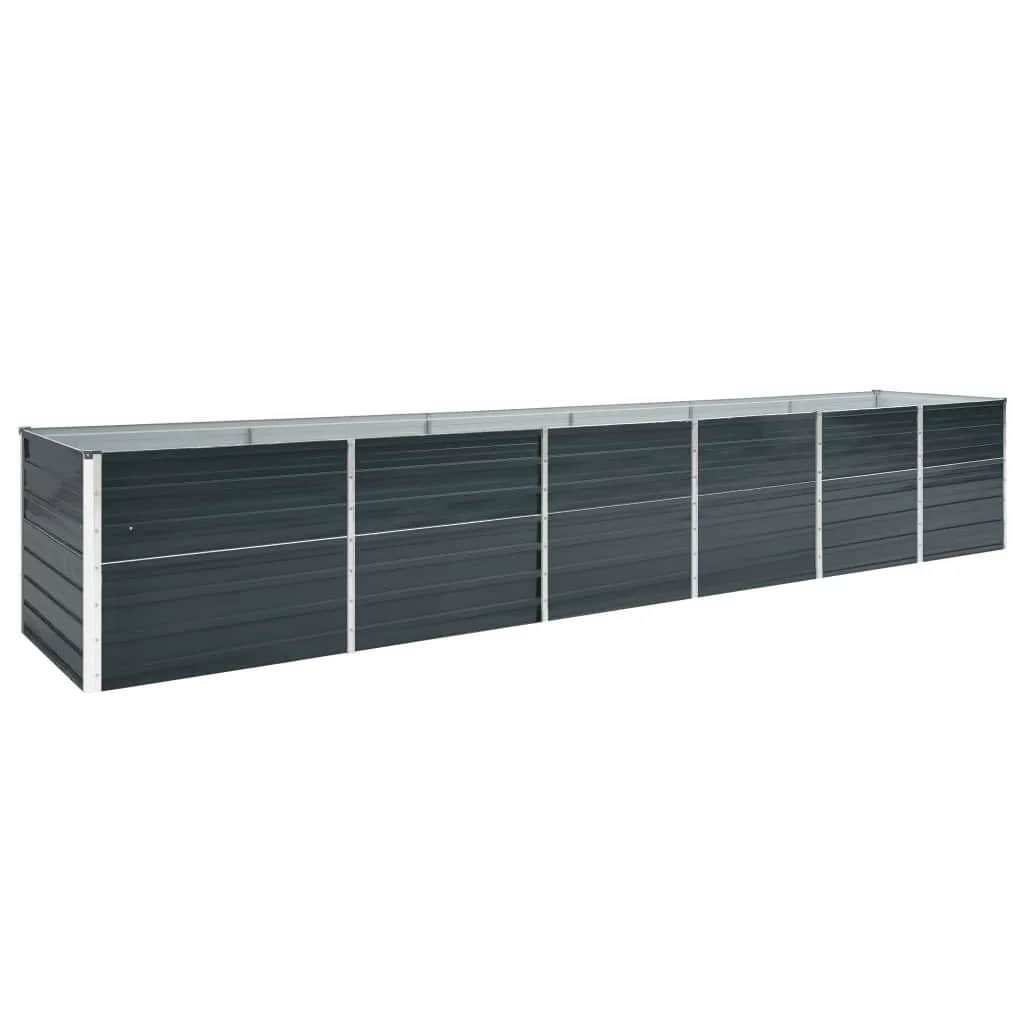 VIDAXL -Pflanzereinsatz 480x80x77 cm verzinkter Stahl -Anthrazit
