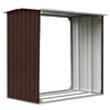 Vidaxl Brennholzschuppen 172x91x154 cm verzinkter Stahlbraun