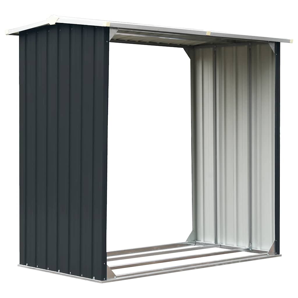 Vidaxl Brennholzschuppen 172x91x154 cm verzinkter Stahl -Anthrazit