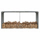 Vidaxl Brennholzschuppen 330x92x153 cm verzinkter Stahl -Anthrazit