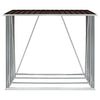 Vidaxl Brennholzschuppen 163x83x154 cm verzinkter Stahlbraun