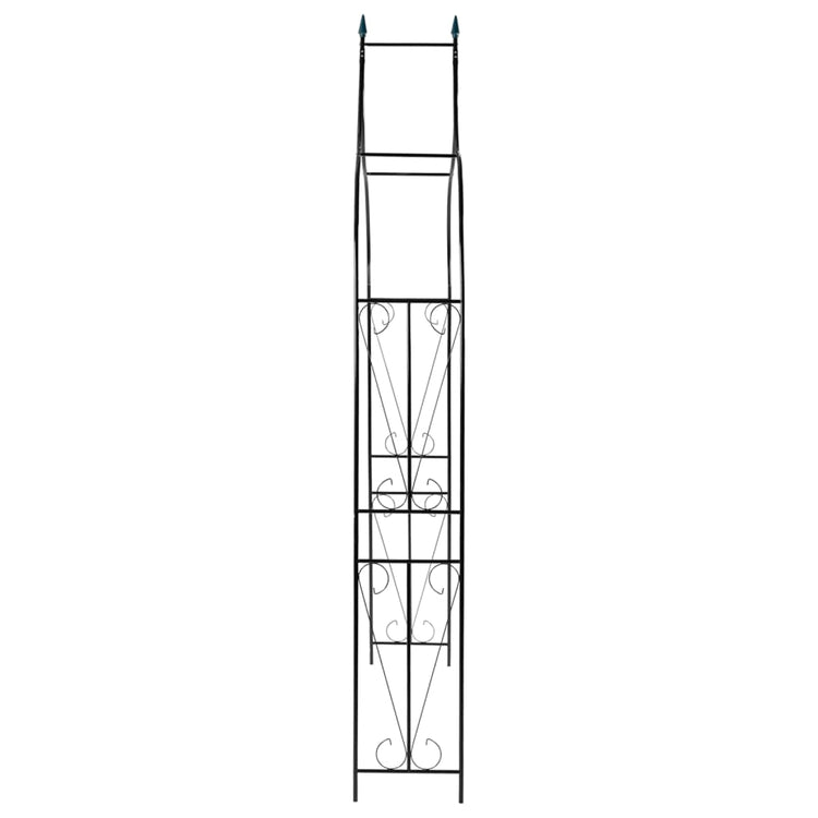 Vidaxl Gartenbogen 120x38x258 cm Eisen dunkelgrün