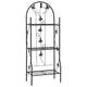 Vidaxl Plant Rack 3-Layer 52x28x128 cm Eisenschwarz