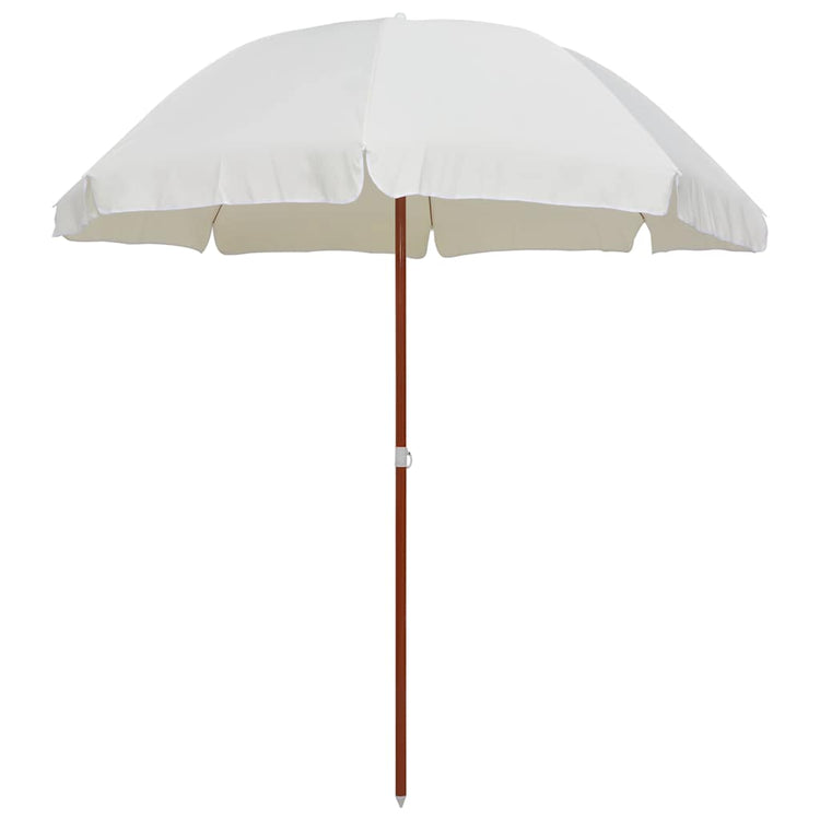VIDAXL -Parasol mit Stahlpol 240 cm Sandkolored