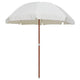 VIDAXL -Parasol mit Stahlpol 240 cm Sandkolored