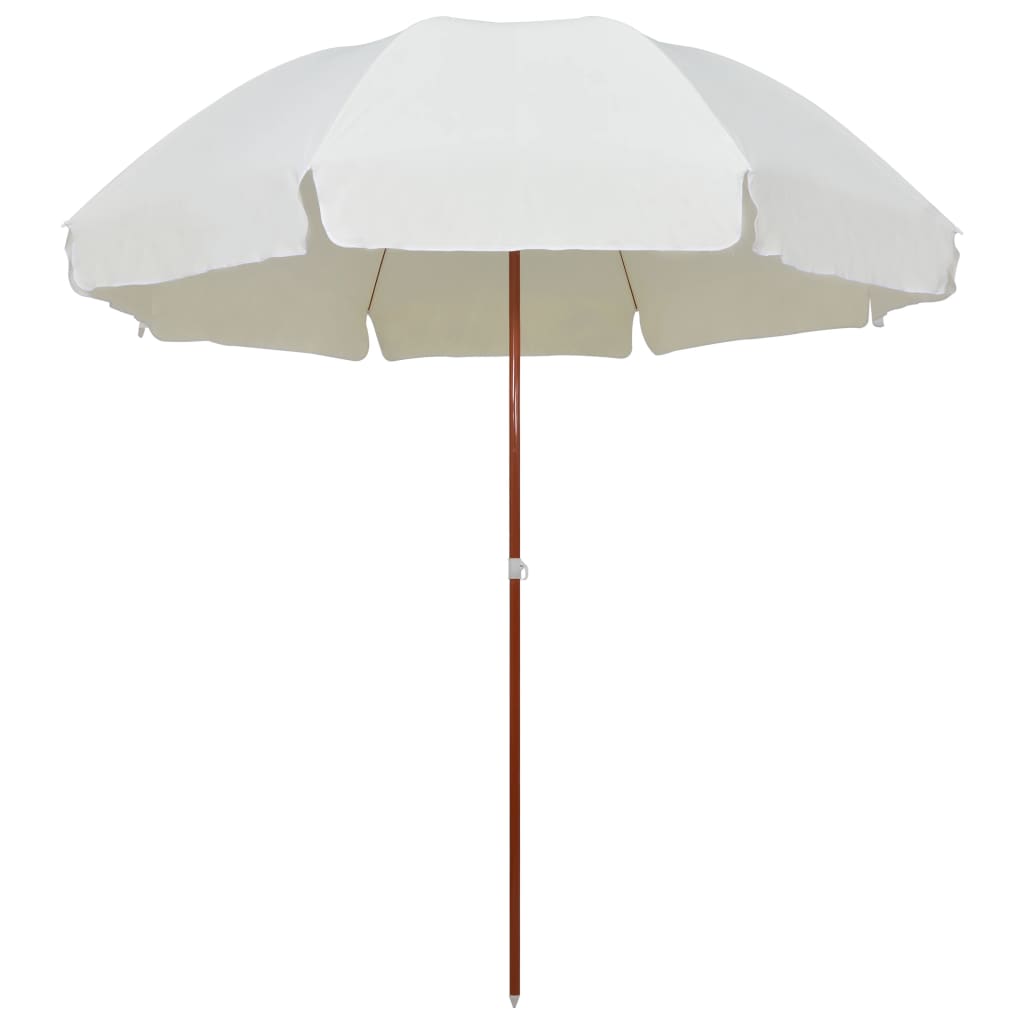 Vidaxl Sonnenschirm mit Stahlmast 300 cm sandfarben