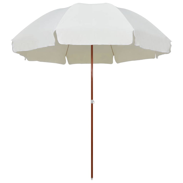 Vidaxl Sonnenschirm mit Stahlmast 300 cm sandfarben