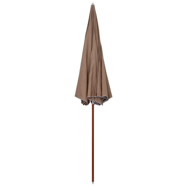 Vidaxl Sonnenschirm mit Stahlmast 300 cm Taupe