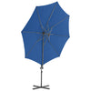 Vidaxl -schwimmender Parasol mit Stahlpol 300 cm Azurblau