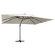 Vidaxl -schwimmendes Parasol mit LED- und Aluminiumpol 400x300 cm Sand -Colored