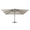 Vidaxl -schwimmendes Parasol mit LED- und Aluminiumpol 400x300 cm Sand -Colored