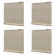 Vidaxl Roller Jalousien 4 PCs 120x160 cm Bambus Natural