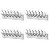 VIDAXL -Beschichtsregale 4 St Aluminium Silber gefärbt