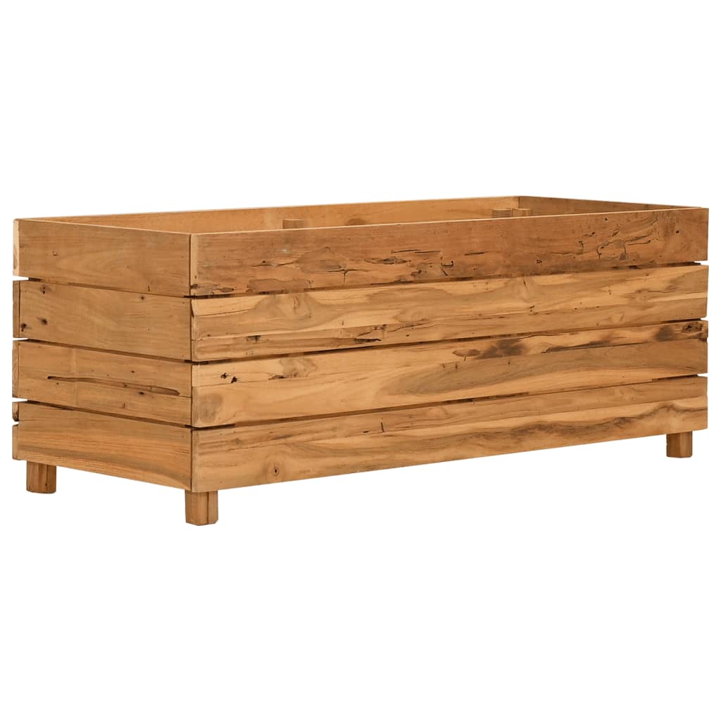 Vidaxl Pflanzer Einfügen 100x40x38 cm Recycling Teak und Stahl