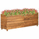 VIDAXL -Pflanzer Einfügen 150x40x55 cm Recycling Teak und Stahl