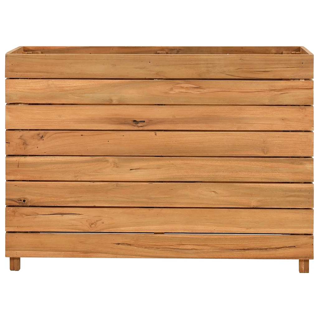VIDAXL -Pflanzer Einfügen 100x40x72 cm Recycling Teak und Stahl