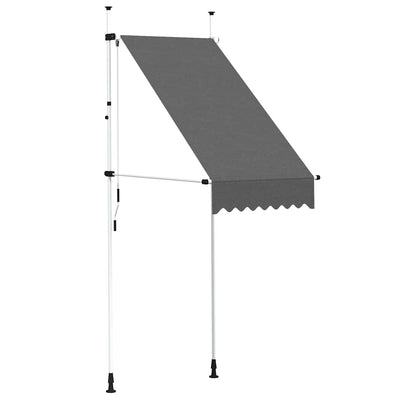 Vidaxl luifel manuell ausziehbar 100 cm Anthrazit