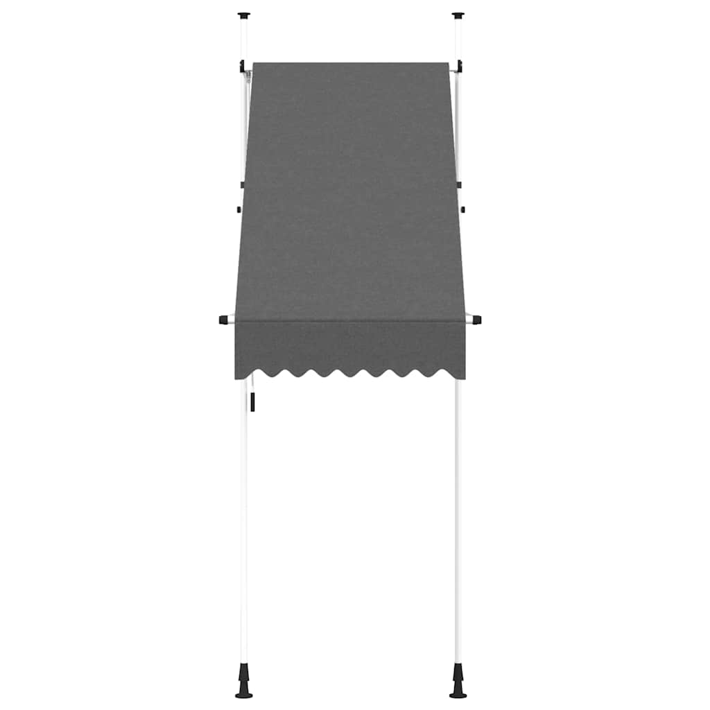 Vidaxl luifel manuell ausziehbar 100 cm Anthrazit