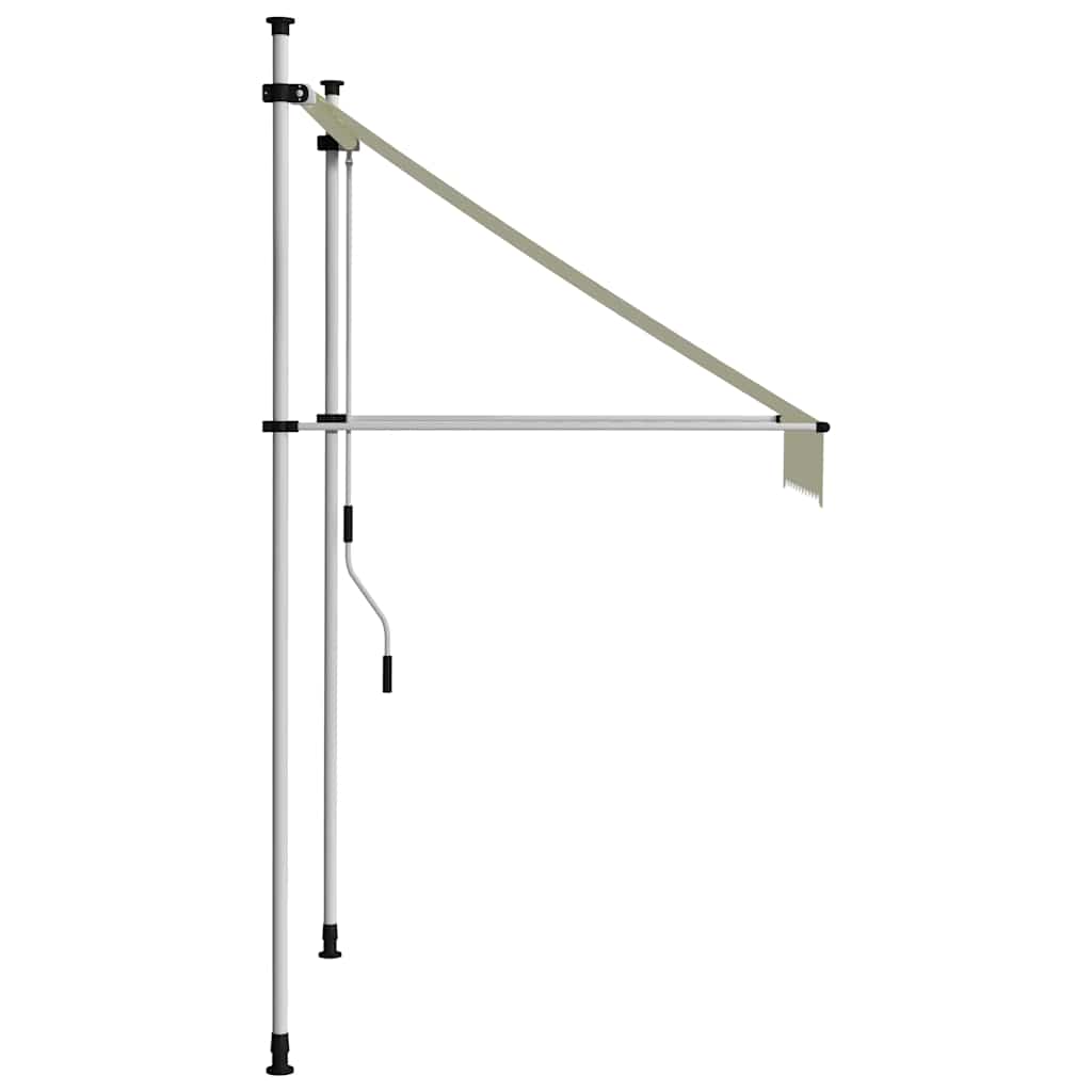 Vidaxl Luifel manuell ausziehbar 100 cm Creme