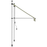 Vidaxl Luifel manuell ausziehbar 100 cm Creme - afbeelding 3