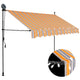 Vidaxl Luifel manuell ausziehbar mit LED 300 cm gelb und blau