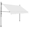 Vidaxl luifel mit LED 300 cm cremefarbener gelöscht