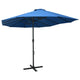 VidaXL Sonnenschirm mit Aluminiumstange 460x270 cm blau