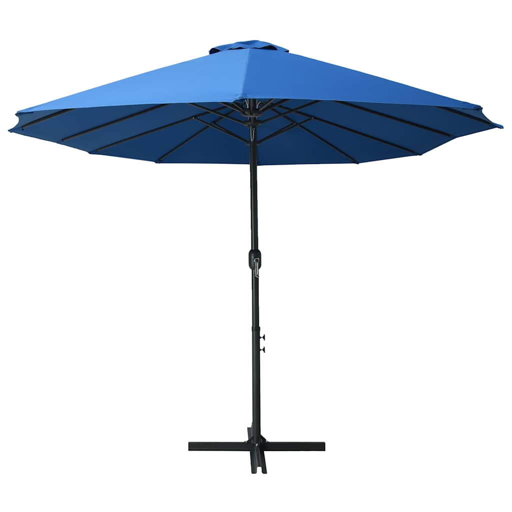 VidaXL Sonnenschirm mit Aluminiumstange 460x270 cm blau