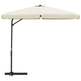 Vidaxl -Parasol mit Stahlpol 300 cm Sand weiß - afbeelding 3