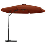VIDAXL -Parasol mit Stahlpol 300 cm Terrakotta -ausgelöst - afbeelding 2