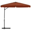 VIDAXL -Parasol mit Stahlpol 300 cm Terrakotta -ausgelöst