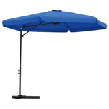 Vidaxl -Parasol mit Stahlpol 300 cm Azurblau - afbeelding 2