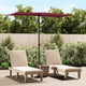 VIDAXL -Parasol mit Aluminiumpol 180x110 cm Burgunderrot