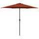 VIDAXL -Parasol mit Aluminiumpol 270x246 cm Terracotta -gelöscht
