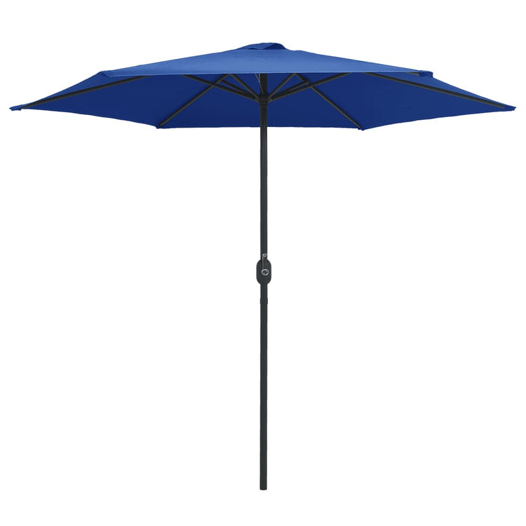 VIDAXL -Parasol mit Aluminiumpol 270x246 cm Azurblau