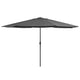 VIDAXL -Parasol mit Metallpol 390 cm Anthrazit -gelöscht