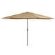 VIDAXL -Parasol mit Metallpol 390 cm Taupe