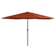VIDAXL -Parasol mit Metallstast 390 cm Terrakotta -ausgelöst