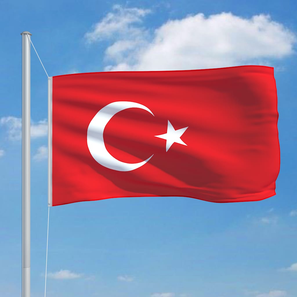 VidaXL Flagge Türkei 90x150 cm