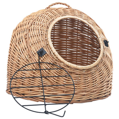 VIDAXL -Katzenträger 60x45x45 cm Natural Willow Wood