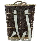 Vidaxl Holzkorb mit Trageträgern 44,5 x 37 x 50 cm Natural Willow Wood - afbeelding 3