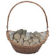 Vidaxl Holzkorb mit Griff 57x46.5x52 cm Willow Wood Braun