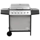 Vidaxl Gasgrill mit 6 Brennern Schwarz und Silber gefärbt - afbeelding 2