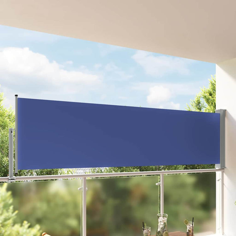 Vidaxl Garden Bildschirm ausziehbar 100x300 cm blau