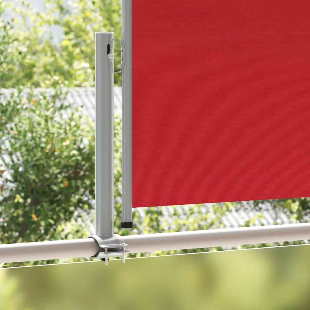 Vidaxl Garden Bildschirm ausziehbar 100x300 cm rot