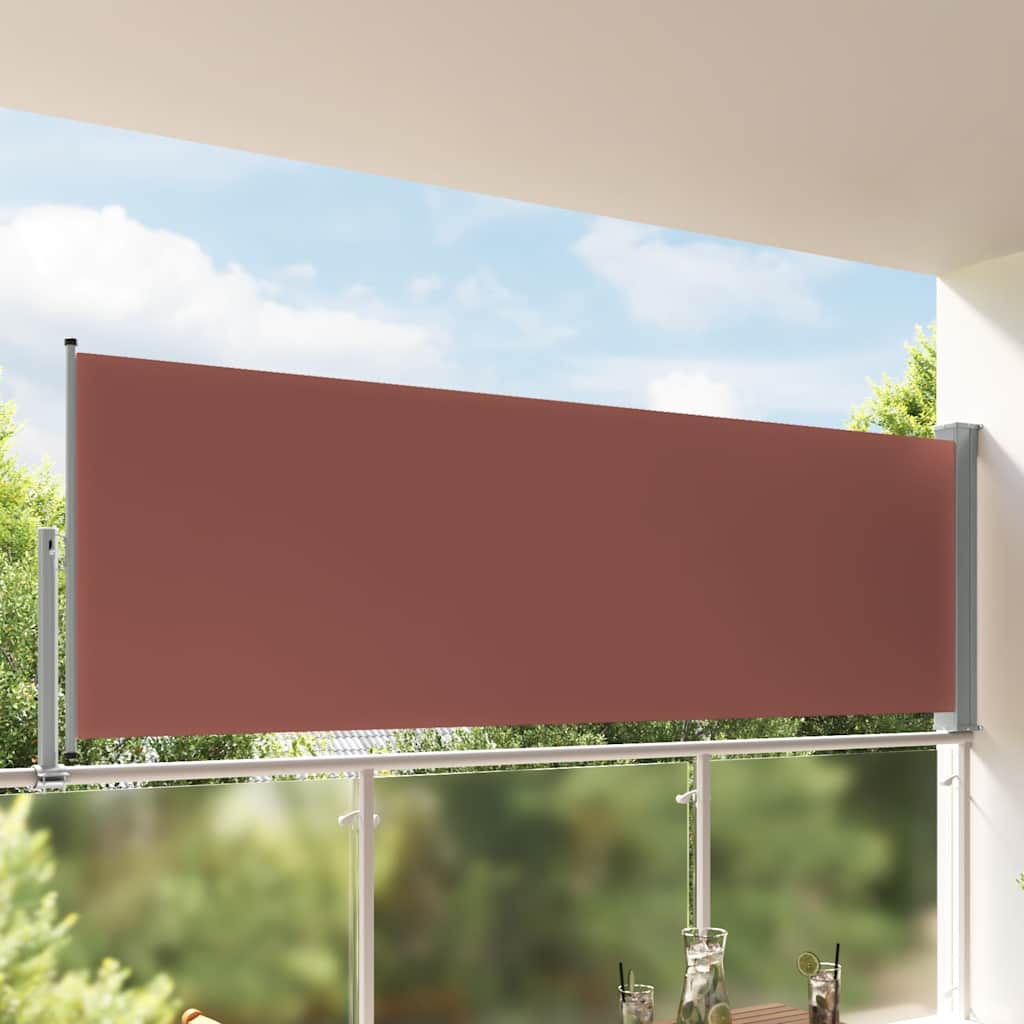 Vidaxx ausziehbarer Gartenschirm 120x300 cm braun