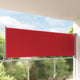 Vidaxl Garden Bildschirm ausziehbar 120 x 300 cm rot